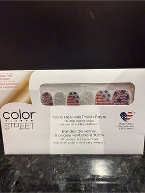 Color Street Red, Blue & Silver Star-Spangled Nail Strips
